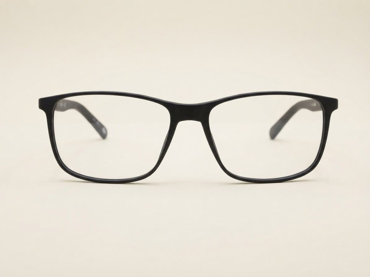 Matte Black Square Men's Eyeglasses in Pakistan