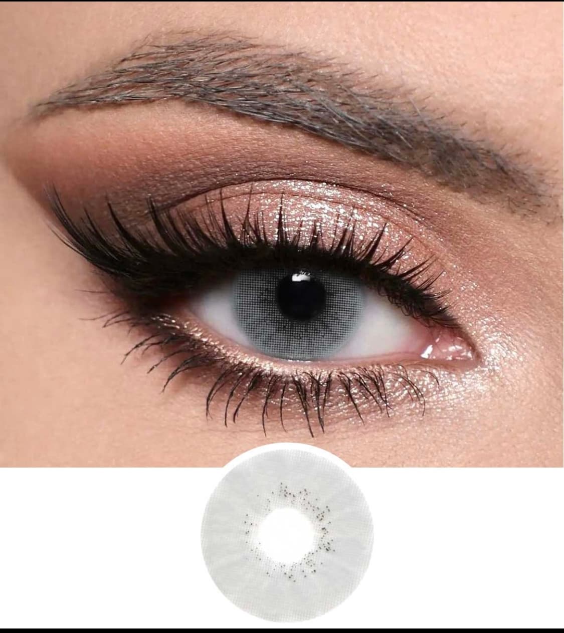 Optiano Crystal Gray Colored Contact Lenses | 6-Month Wear | 14.2mmβ14.5mm