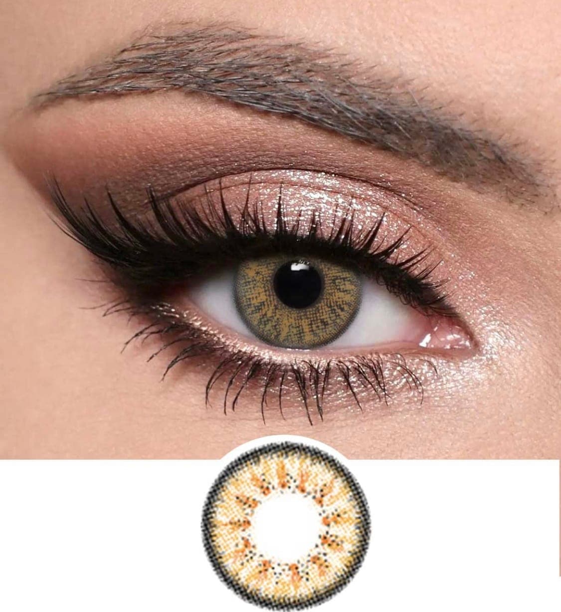 Optiano Hazel Multi-Tonal Colored Lenses | 6-Month Wear | Made in Korea | 14.2β14.5mm Natural Glow Contacts