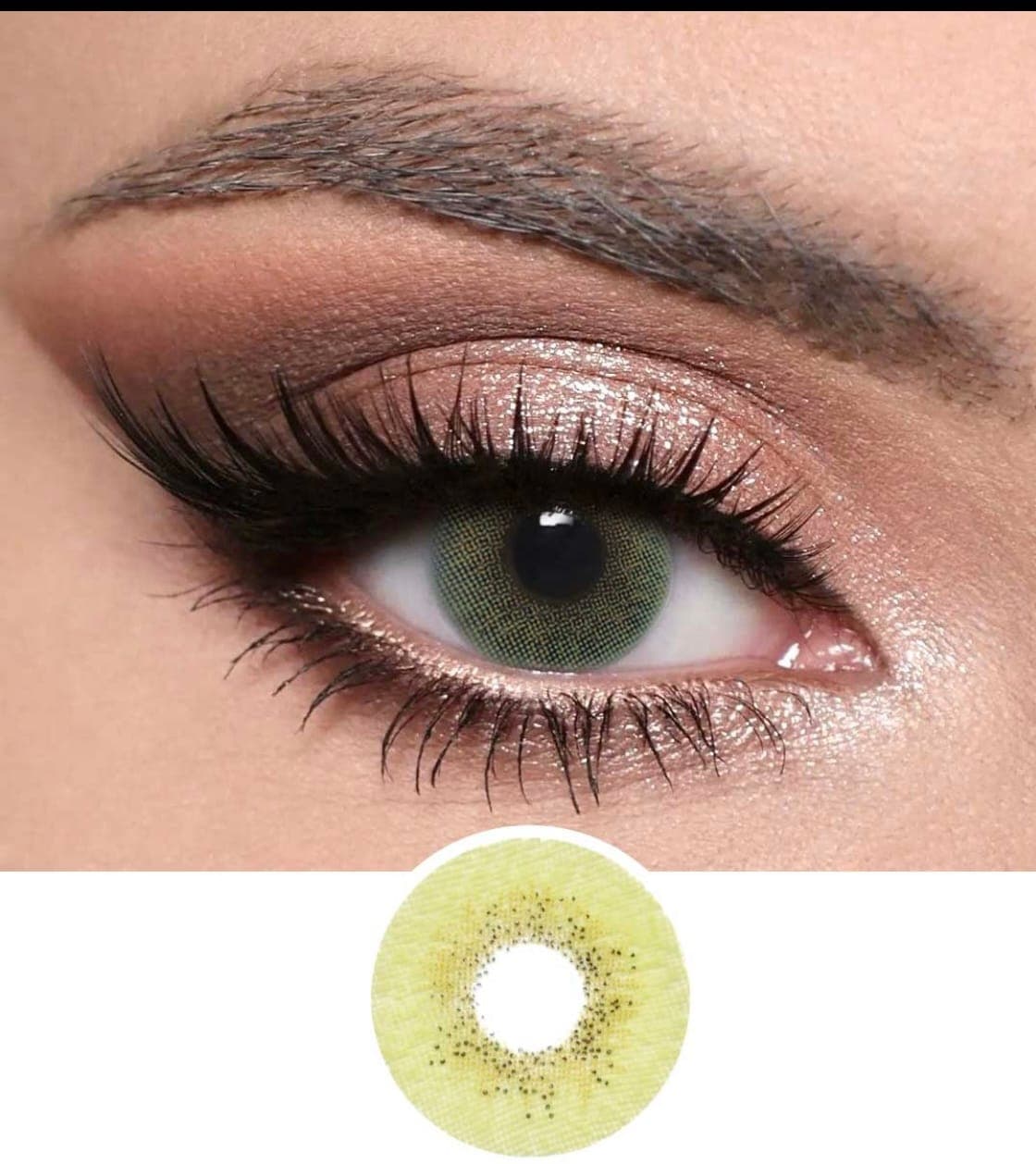 Optiano Silk Green Colored Contact Lenses | 6-Month Wear | 14.2mmβ14.5mm