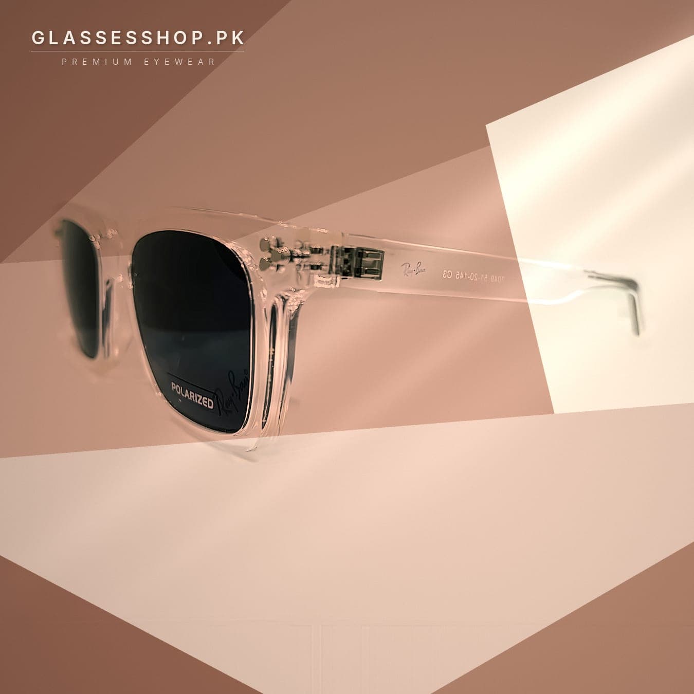 Ray-Ban Clear Transparent Square Sunglasses in Pakistan